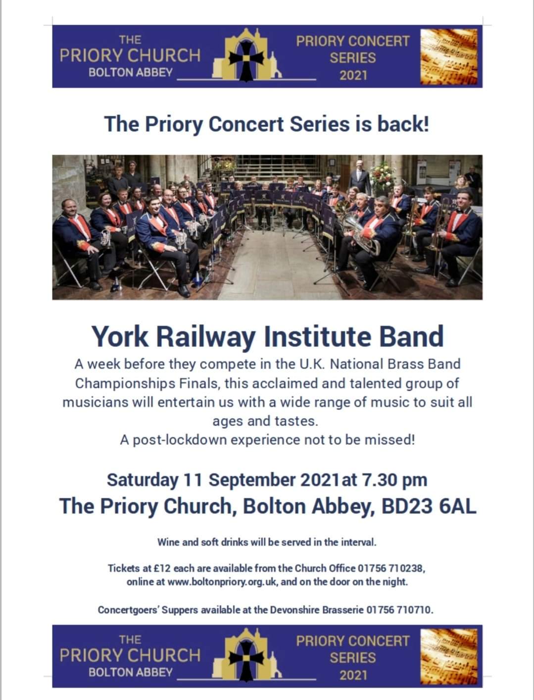 Bolton Priory Concert Poster